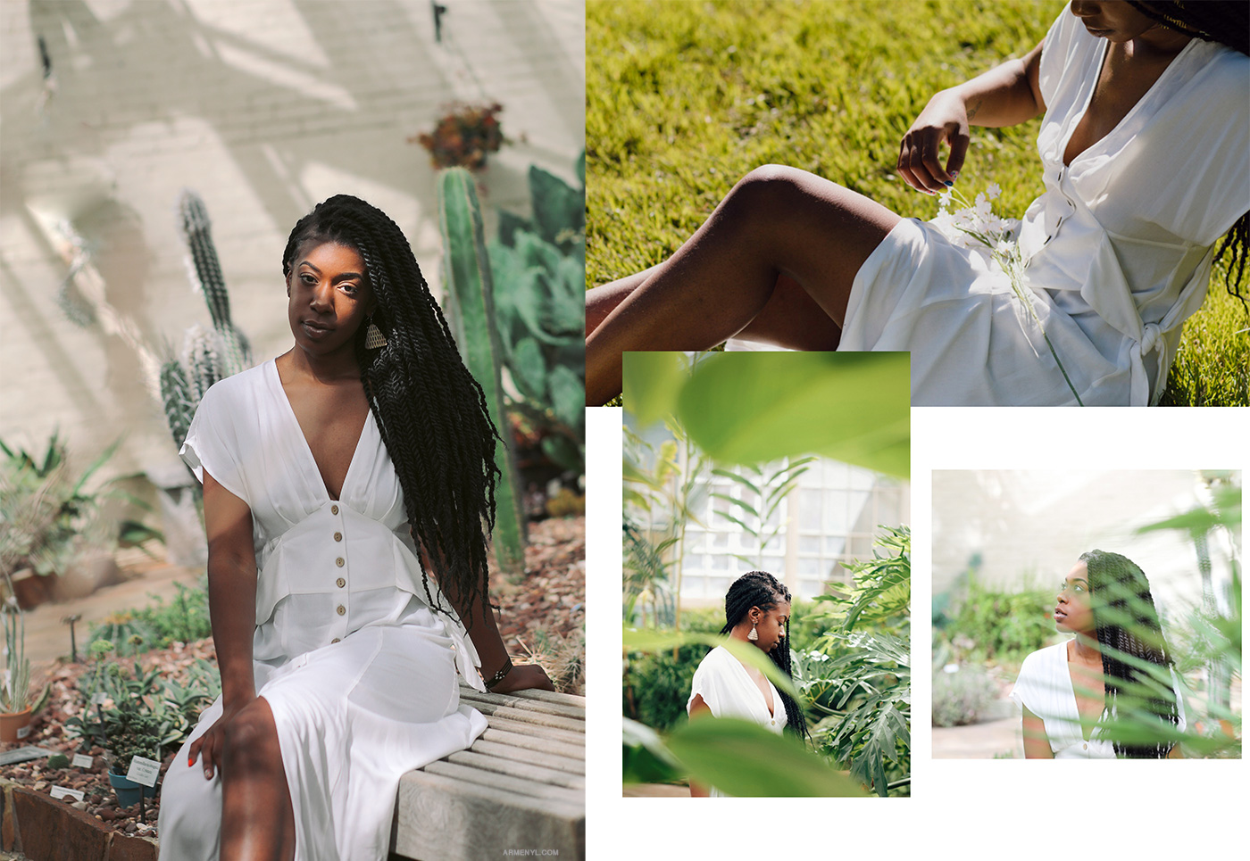 botanical garden fashion editorial by Armenyl