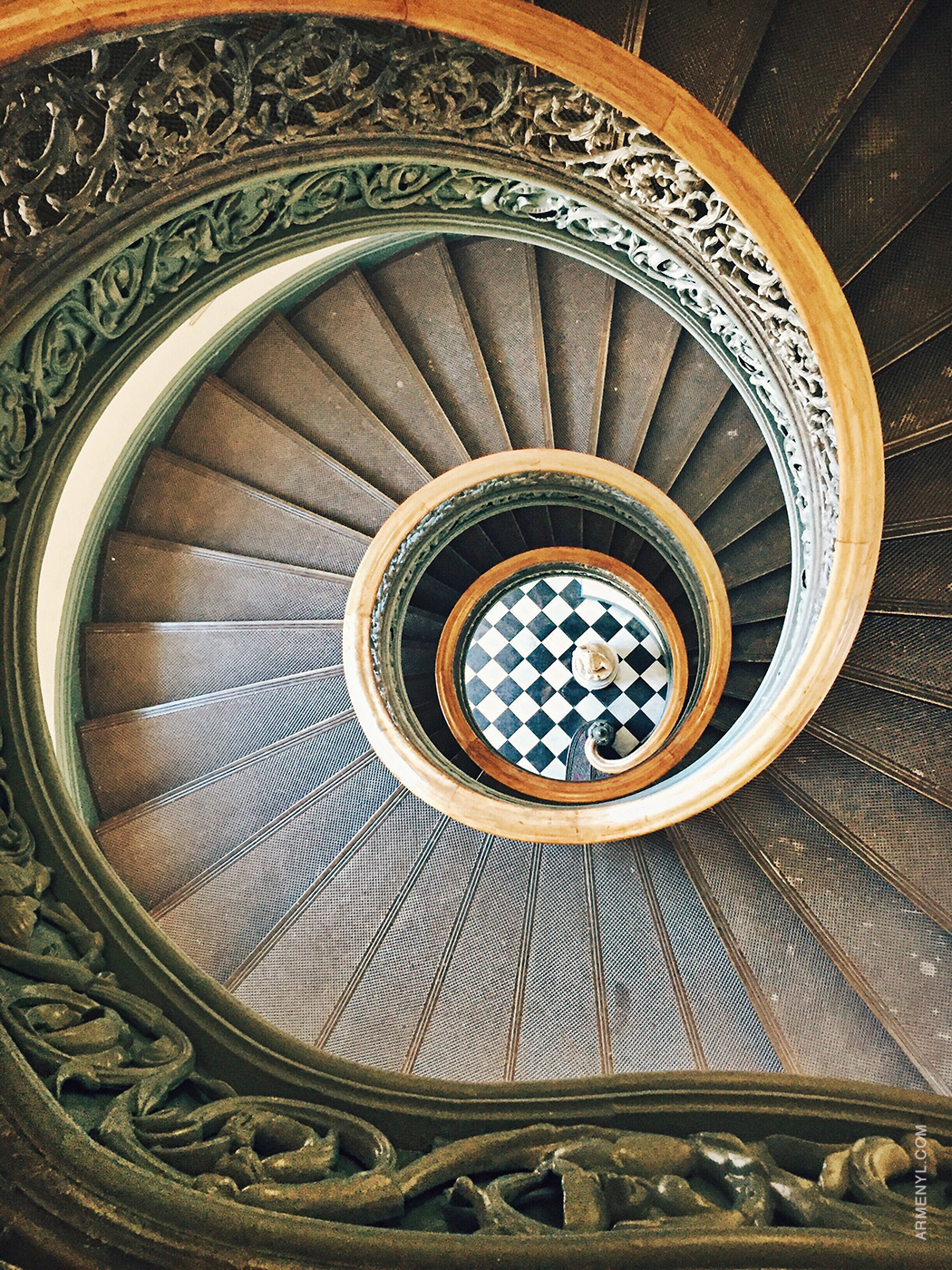 Spiral Staircases at the peabody library in Baltimore Photography by Armenyl