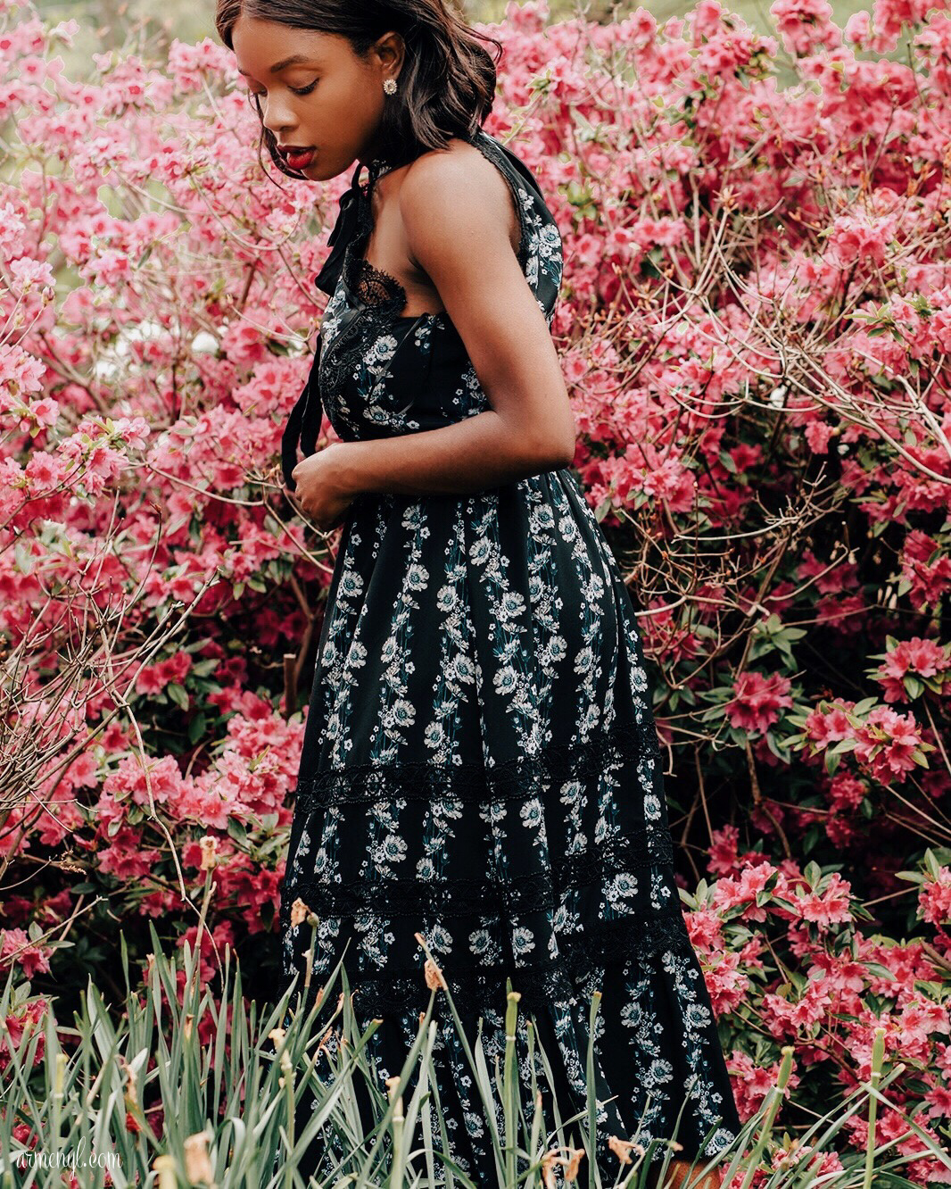 A sea of roses , Beautiful garden fashion editorial by Armenyl